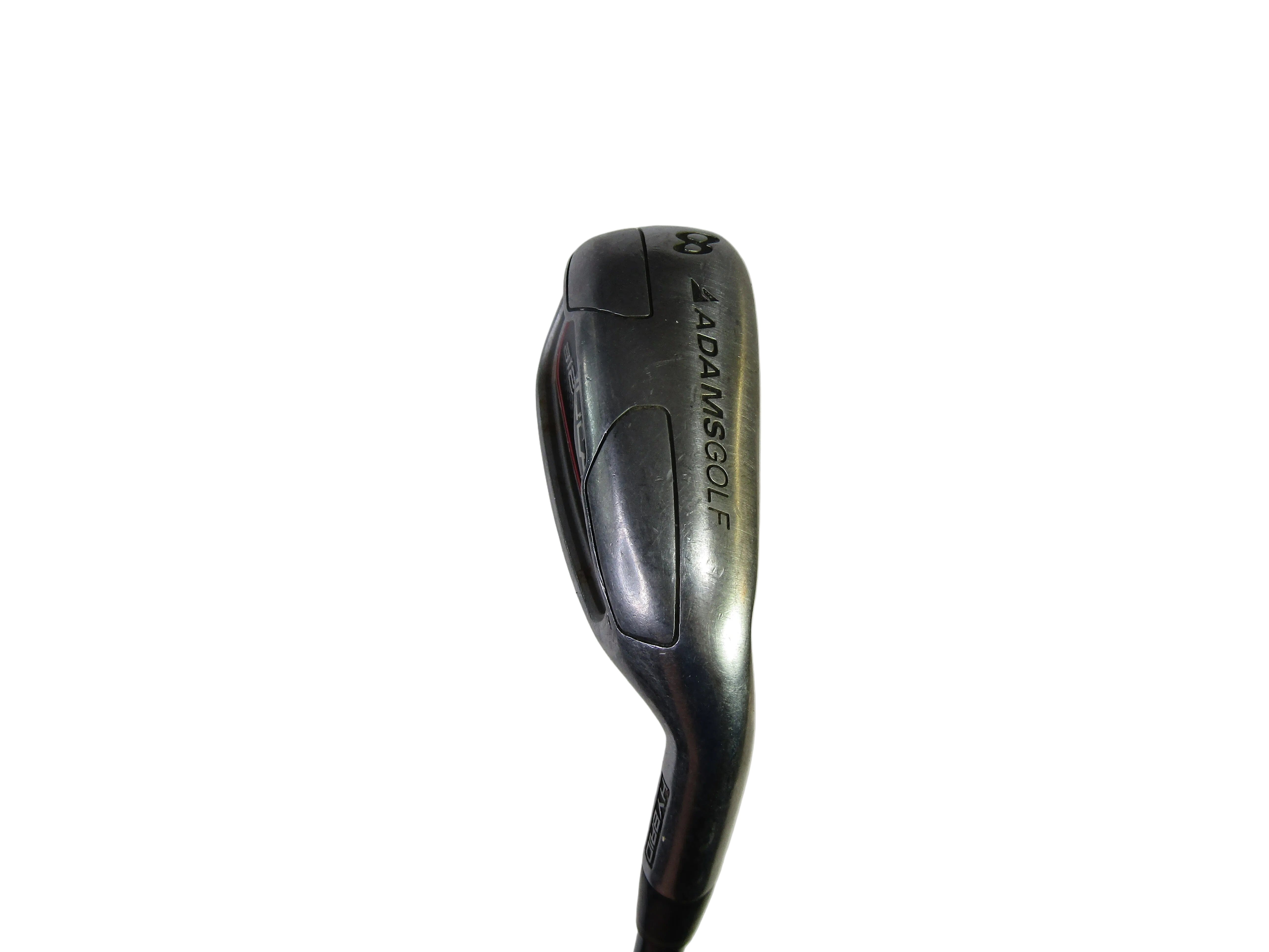 Adams Idea a12 OS #8 Iron Hybrid Senior Flex Graphite Men's Right Pre-Owned Irons Adams