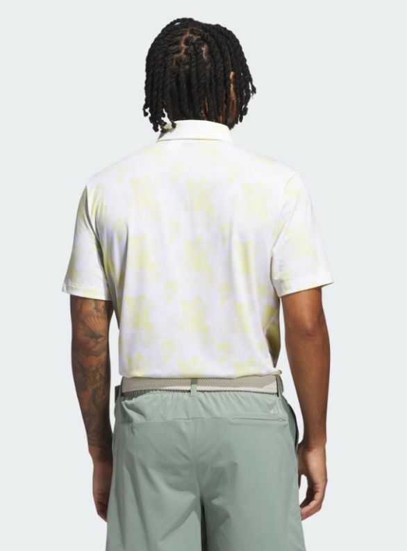 Adidas Go-To Print Polo Men's White/Yellow JF4936 Men's Polos Adidas