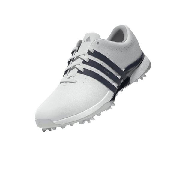 Adidas Men's Tour360 24 Spiked Golf Shoe - White/Navy Golf Shoes Adidas