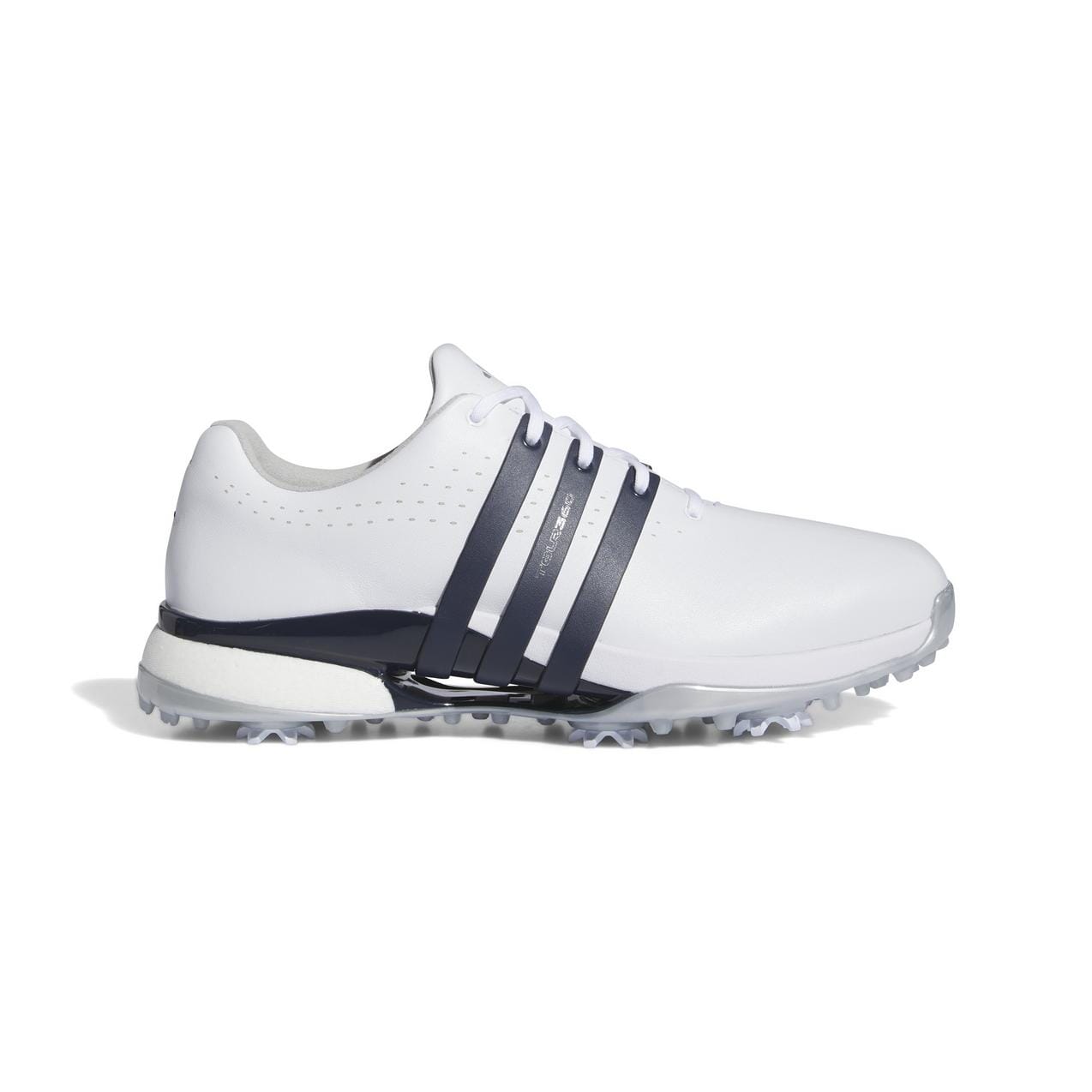 Adidas Men's Tour360 24 Spiked Golf Shoe - White/Navy Golf Shoes Adidas 9