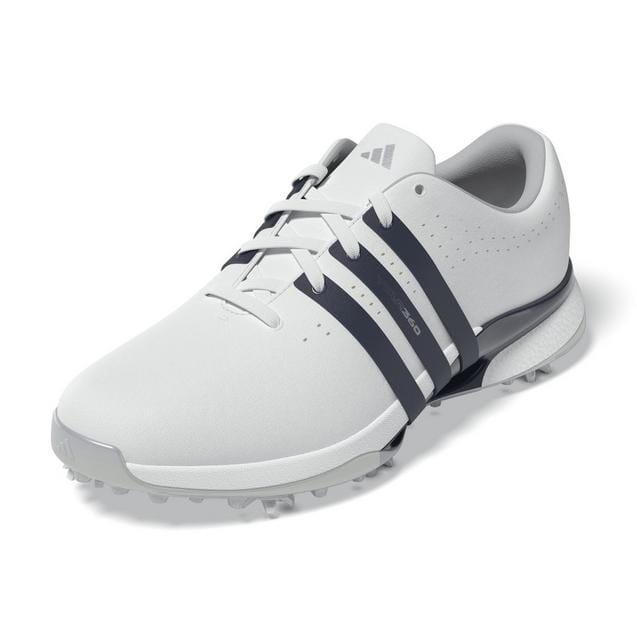 Adidas Men's Tour360 24 Spiked Golf Shoe - White/Navy Golf Shoes Adidas