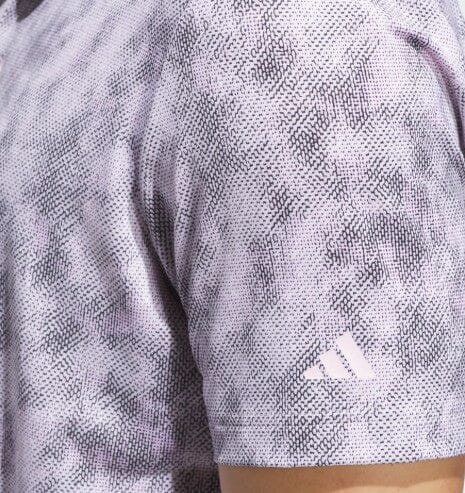 Adidas Ultimate Textured Print Polo Men's Cl Pink/Black KA7914 Men's Polos Adidas