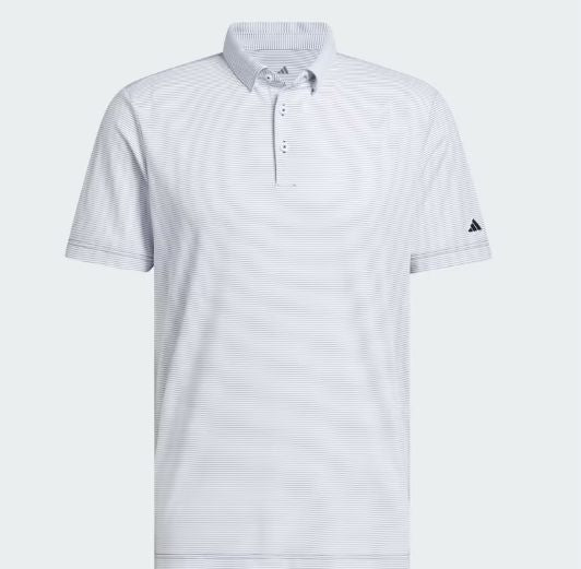 Adidas Ultimate365 Pencil Stripe Men's Polo KB1363 Men's Polos Adidas Medium White/Navy