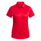 Adidas Women's Performance Solid SS Polo IN9916 Red Women's Polos Adidas XS Red Women's