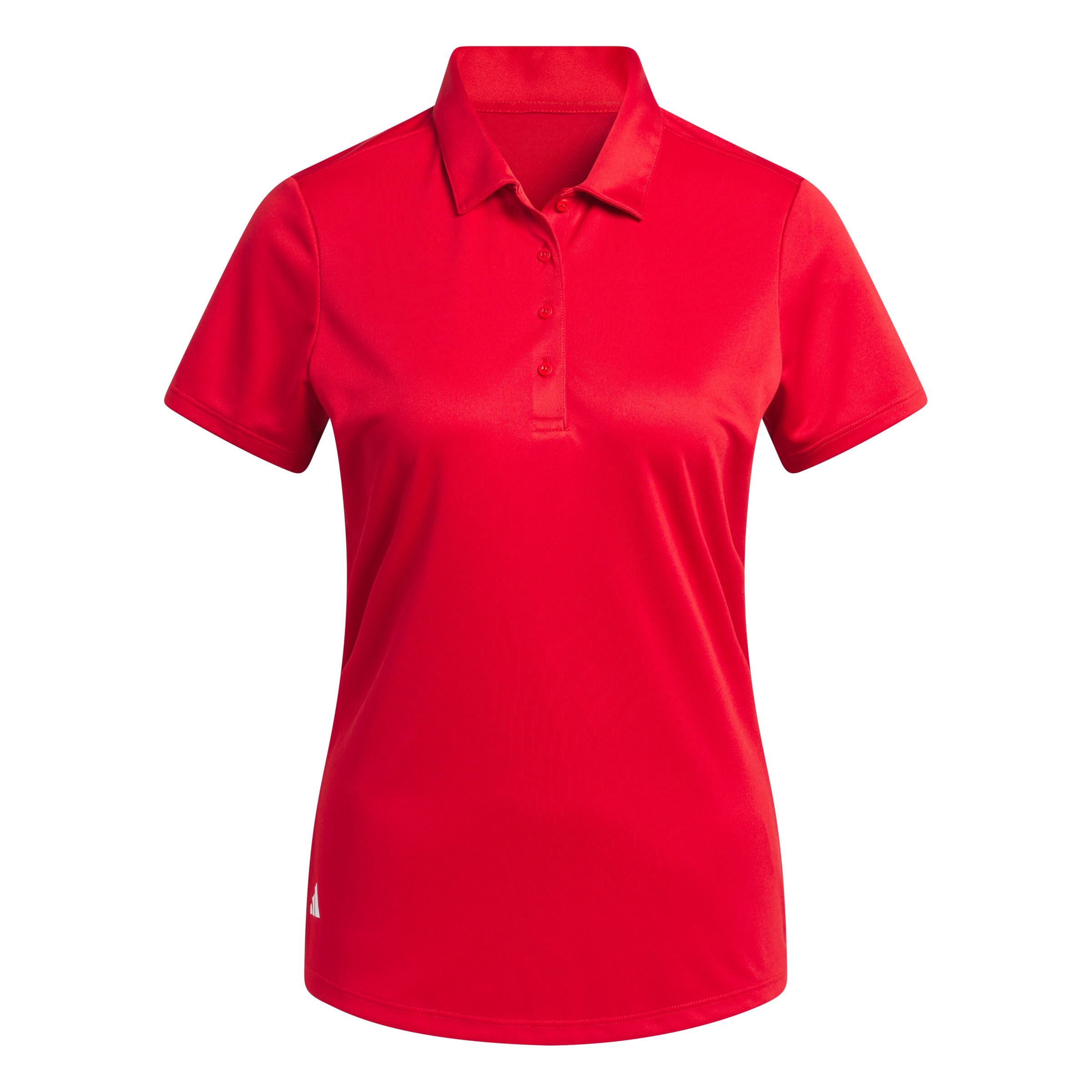 Adidas Women's Performance Solid SS Polo IN9916 Red Women's Polos Adidas XS Red Women's