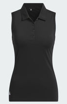 Adidas Women's Ultimate Solid Sleeveless Polo IN2536 Black Women's Polos Adidas