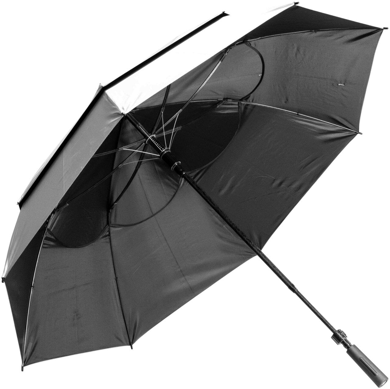 Bag Boy Telescoping Silver/Black UV Windvent Umbrella Umbrella BagBoy