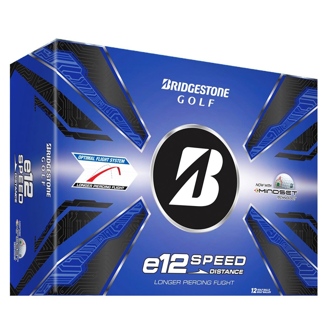 Bridgestone Golf e12 Speed Distance Golf Balls Golf Balls Bridgestone Box/12 White