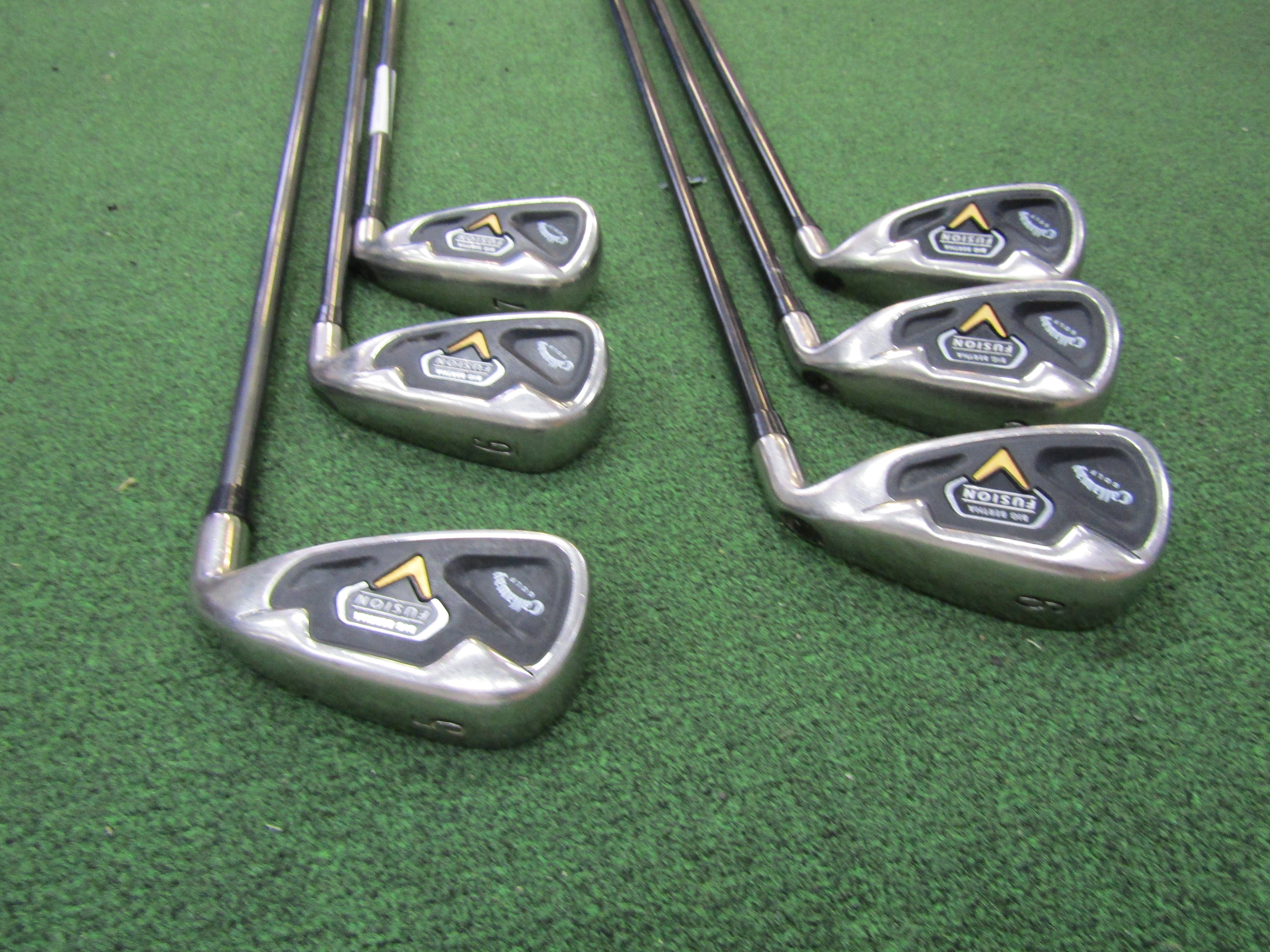Callaway BB Fusion #5-7, #9-PW,AW 6pc Iron Set Reg. Flex Graphite Men's Right Pre-Owned Golf Sets Callaway