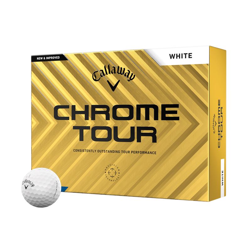 Callaway Chrome Tour Golf Balls '24 Golf Stuff - Save on New and Pre-Owned Golf Equipment White Box/12