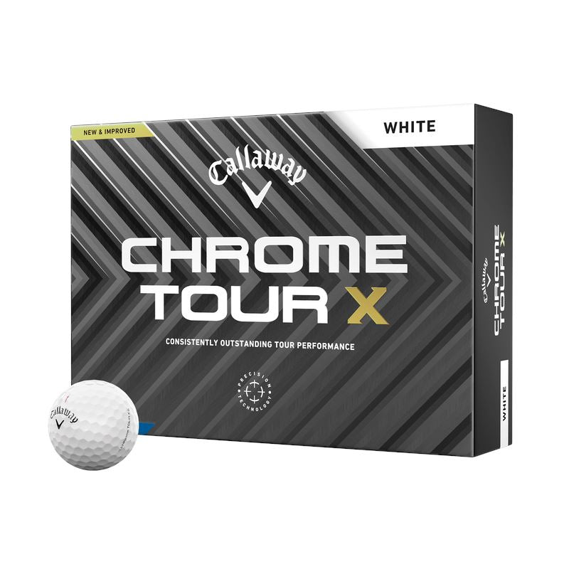 Callaway Chrome Tour X Golf Balls '24 Golf Stuff - Save on New and Pre-Owned Golf Equipment White Box/12