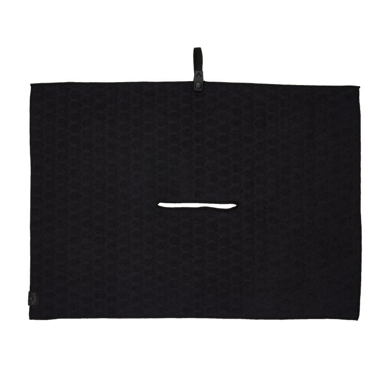 Callaway Outperform Microfiber Golf Towel Silver Golf Towels Callaway Black