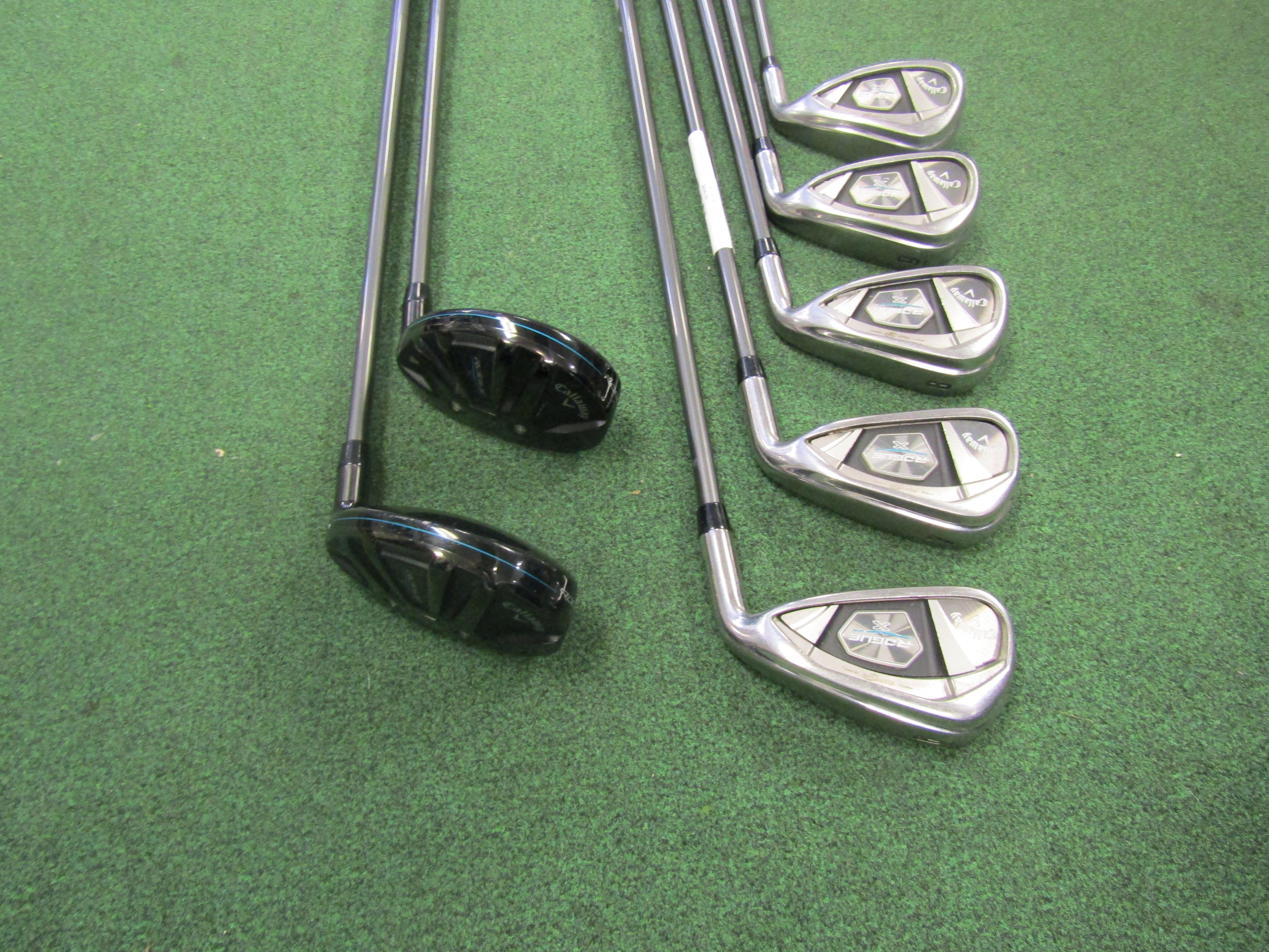 Callaway Rogue X #4H, 5H, 6-PW Combo 7pc Set R Flex Graphite MRH Pre-Owned Iron Sets Callaway