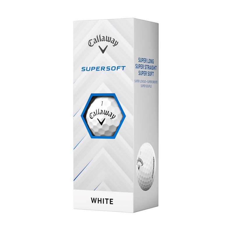 Callaway SuperSoft Golf Balls 2025 Golf Balls Callaway White Sleeve/3