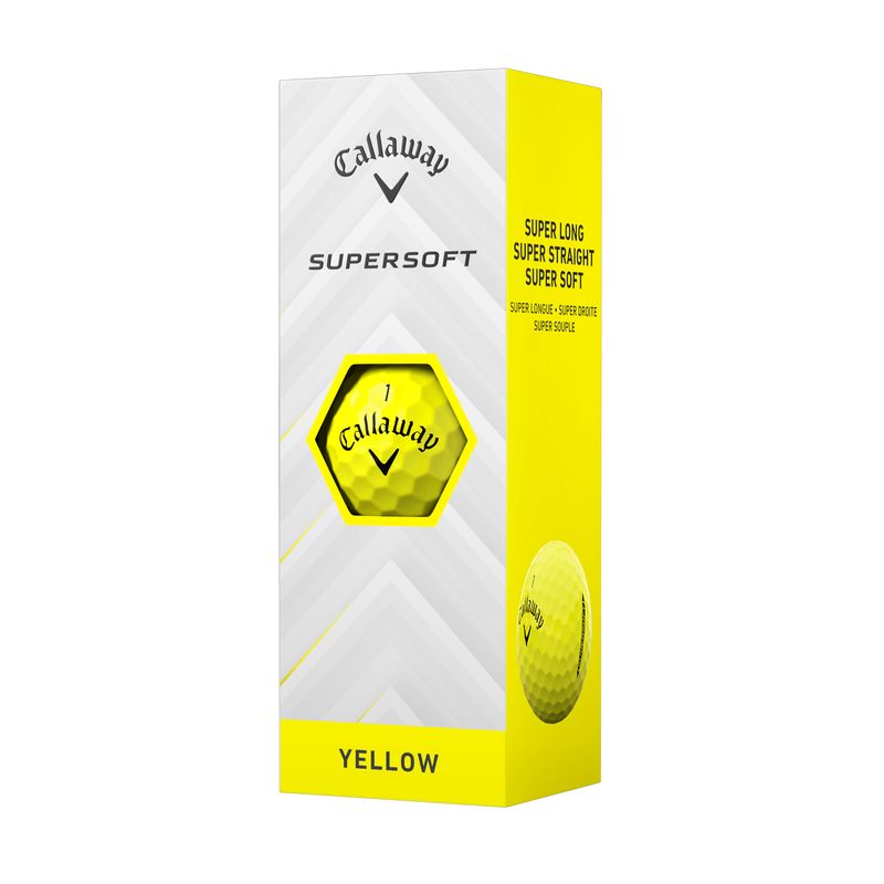 Callaway SuperSoft Golf Balls 2025 Golf Balls Callaway Yellow Sleeve/3