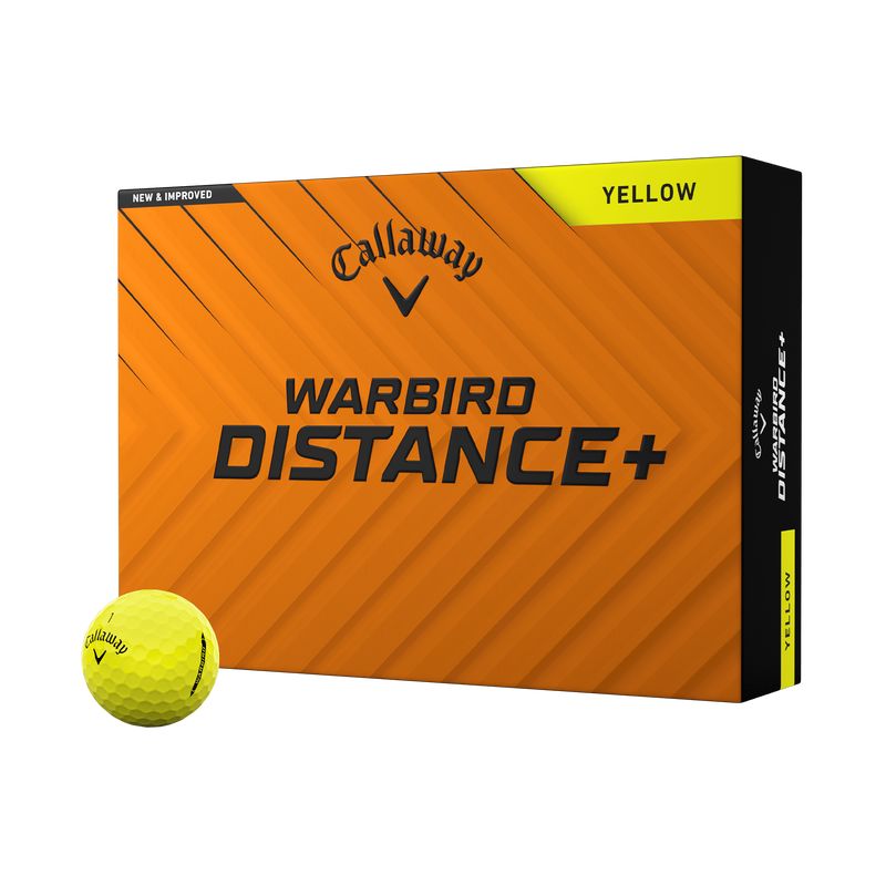 Callaway Warbird Distance+ Golf Balls 2025 Golf Balls Callaway Yellow Box/12