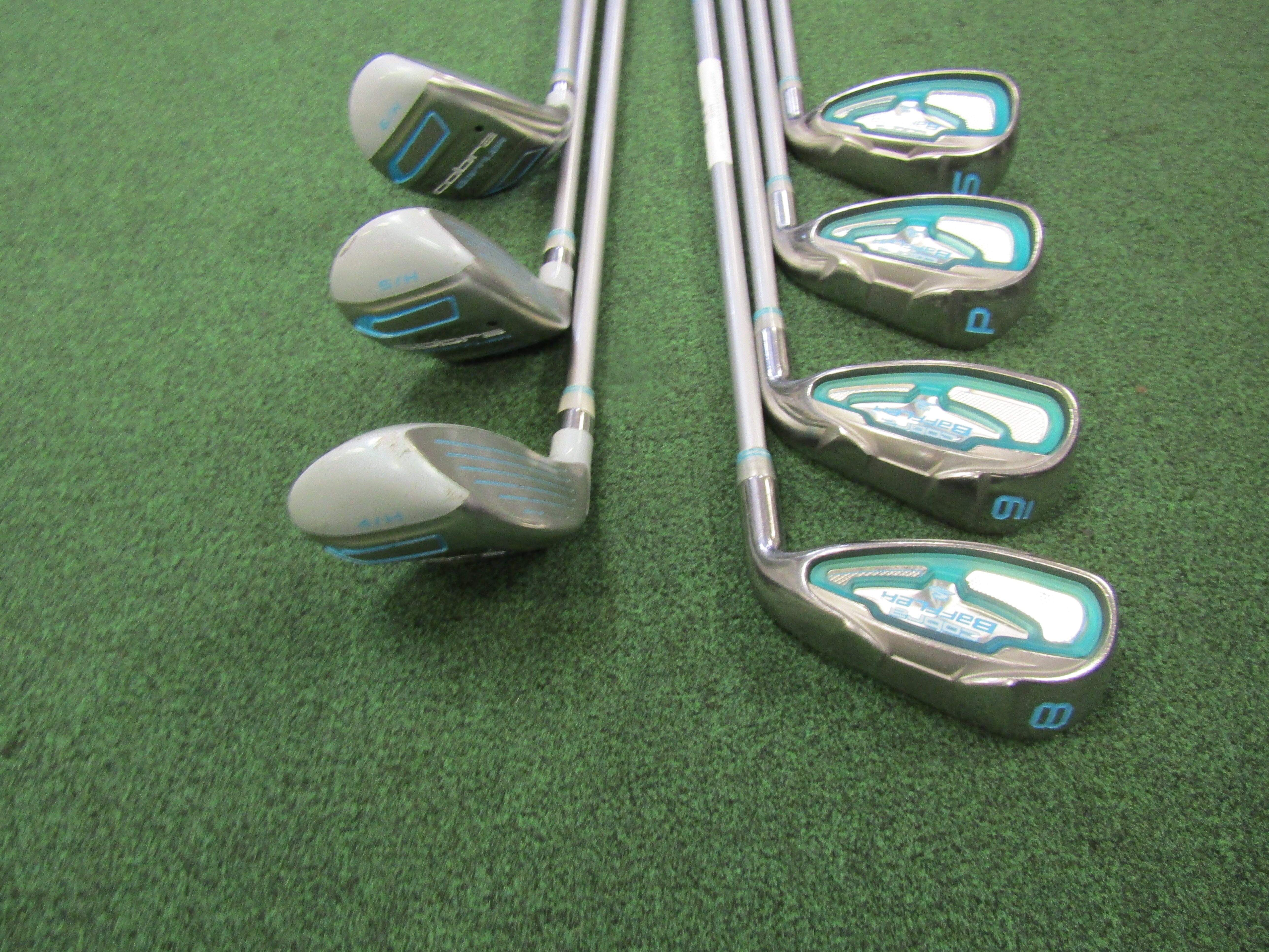 Cobra Baffler #4H, 5H, 6H, #8-PW, SW 7pc Iron Set Ladies Flex Graph. Ladies Right Women's Pre-Owned Iron Sets Cobra