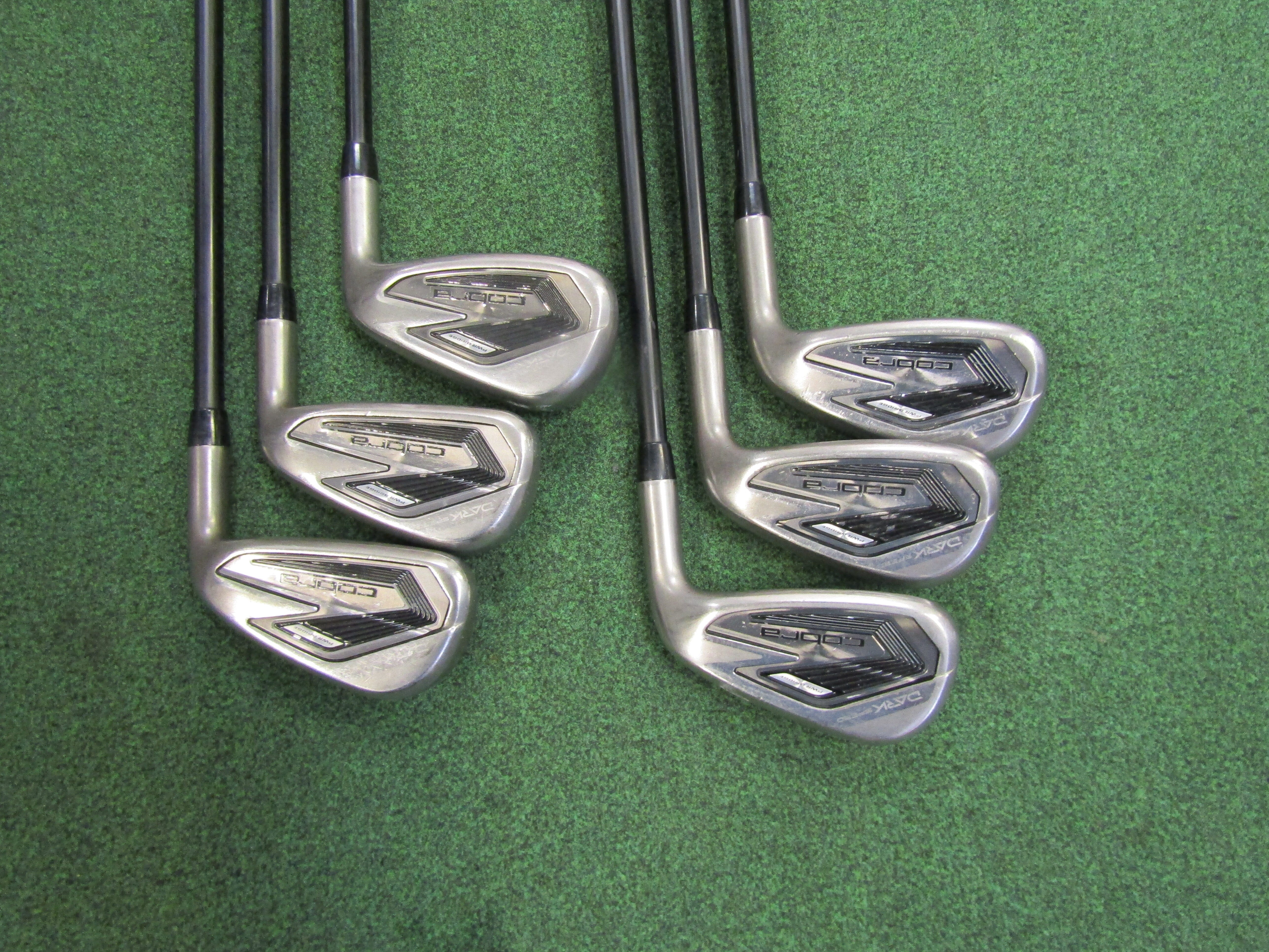 Cobra DarkSpeed #6-PW, GW 6 pc. Iron Set Regular Flex Graphite Men's Right Pre-Owned Iron Sets Cobra