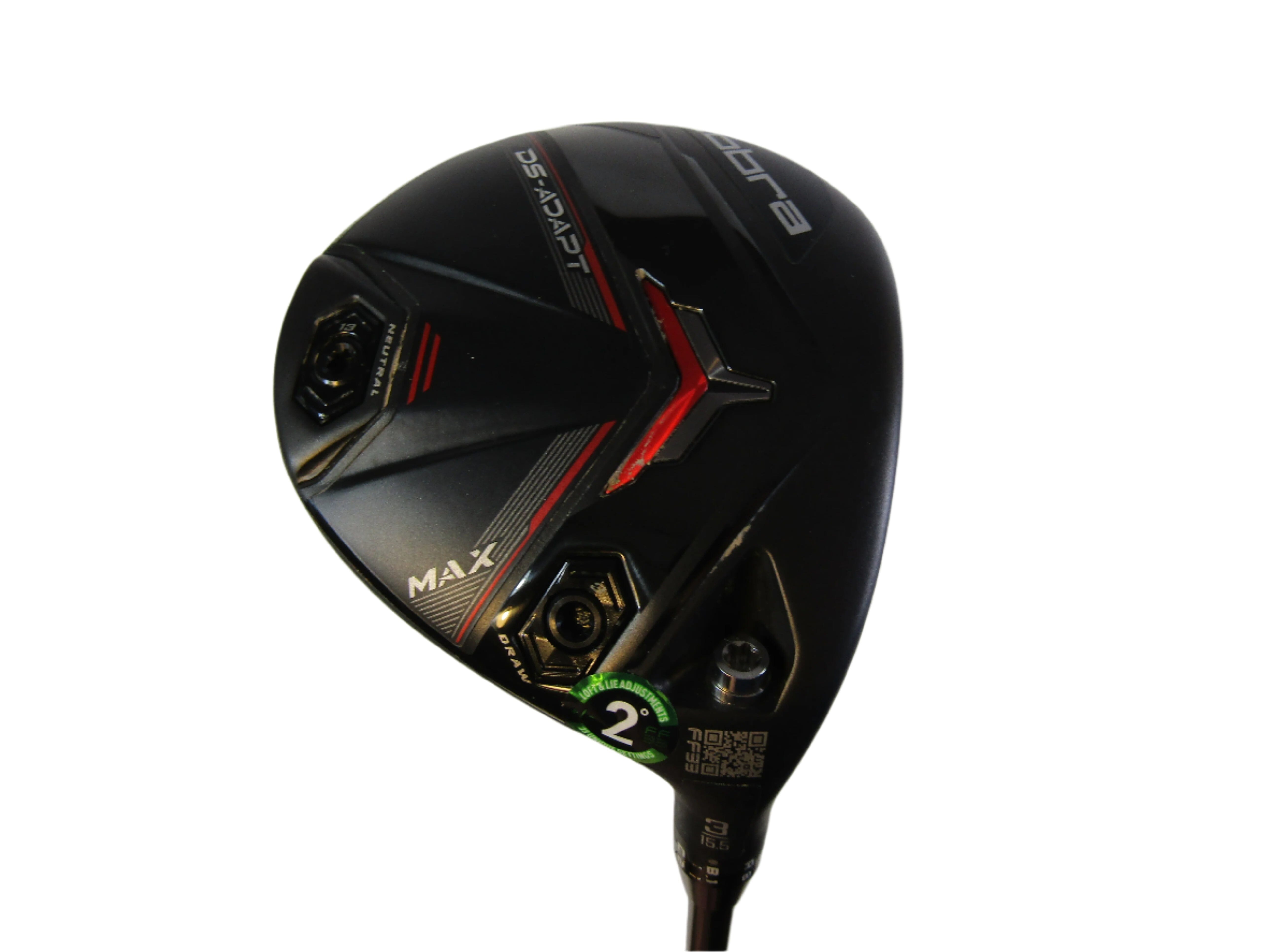 Cobra DS-Adapt Max #3 15.5° Wood Senior Flex Graphite Men's Right Hc Pre-Owned Fairway Woods Cobra