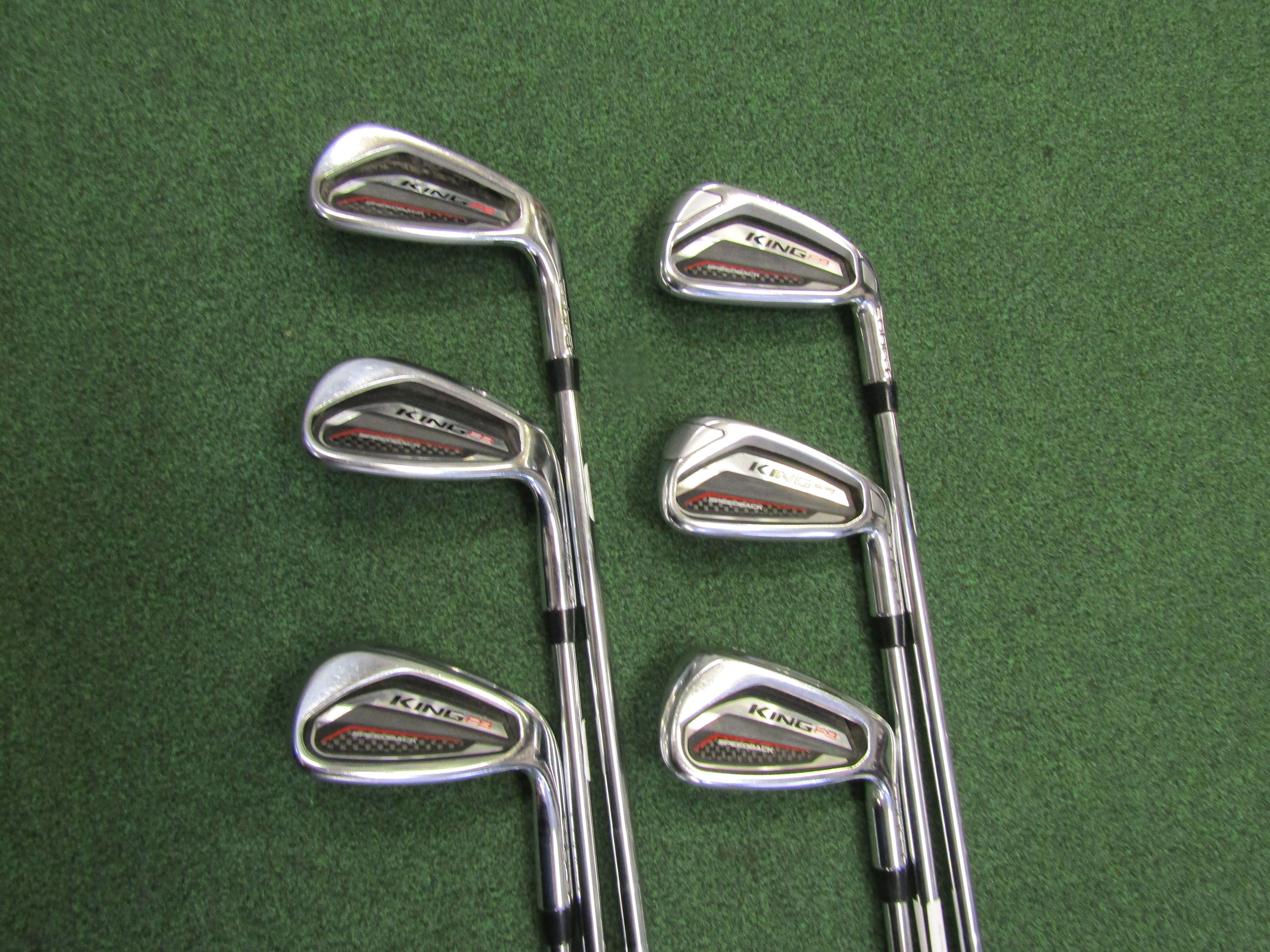 Cobra F9 SpeedBack #6-PW, GW 6 pc. Iron Set Regular Flex Steel Men's Right Pre-Owned Iron Sets Cobra