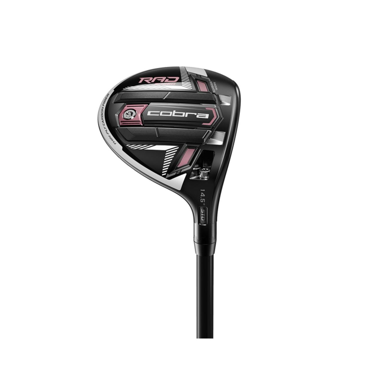 Cobra King RadSpeed Womens Fairway Wood Women's Fairway Woods Cobra Left White/Pink #5/22.5° Womens Evenflow Riptide CB 4.0W 40g