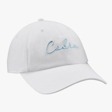 Cobra Women's Sunset Script White Glow-Silver Sky Golf Cap Hats Cobra