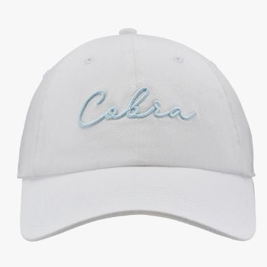 Cobra Women's Sunset Script White Glow-Silver Sky Golf Cap Hats Cobra White