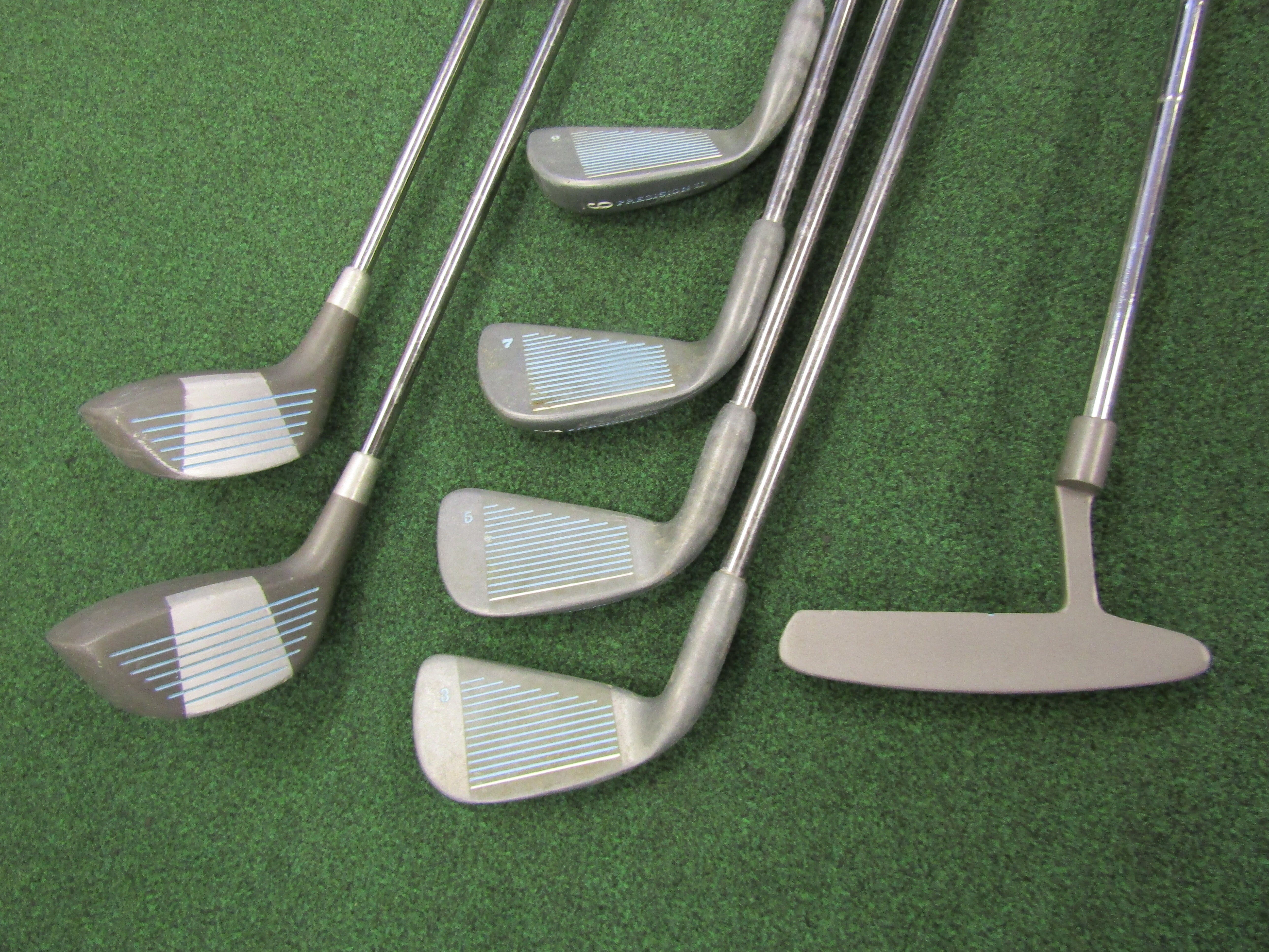 Cosmo Golf Precision II 7 pc. Golf Set Regular Flex Steel Ladies Right Women's Pre-Owned Complete Sets Cosmo Golf