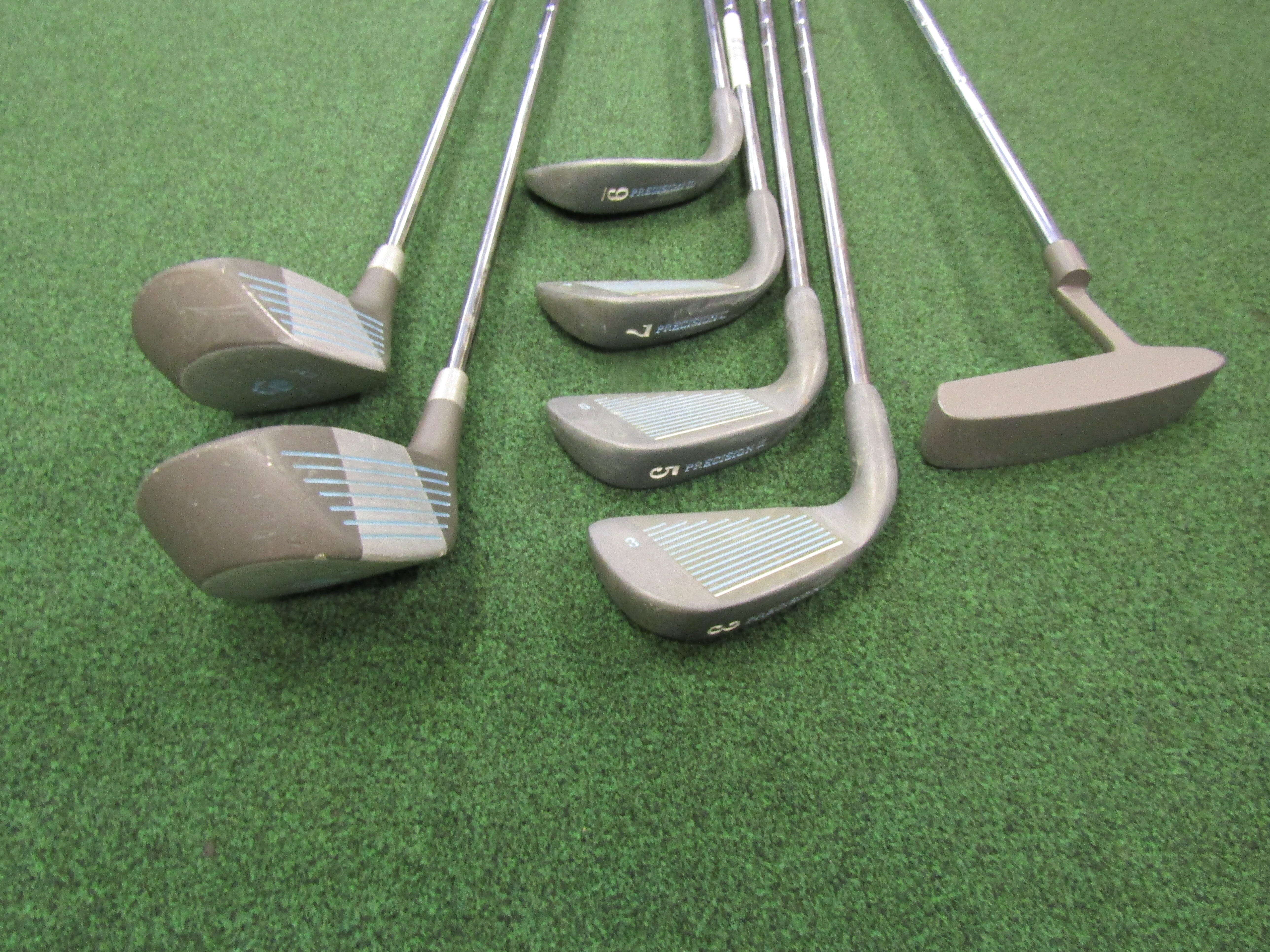 Cosmo Golf Precision II 7 pc. Golf Set Regular Flex Steel Ladies Right Women's Pre-Owned Complete Sets Cosmo Golf