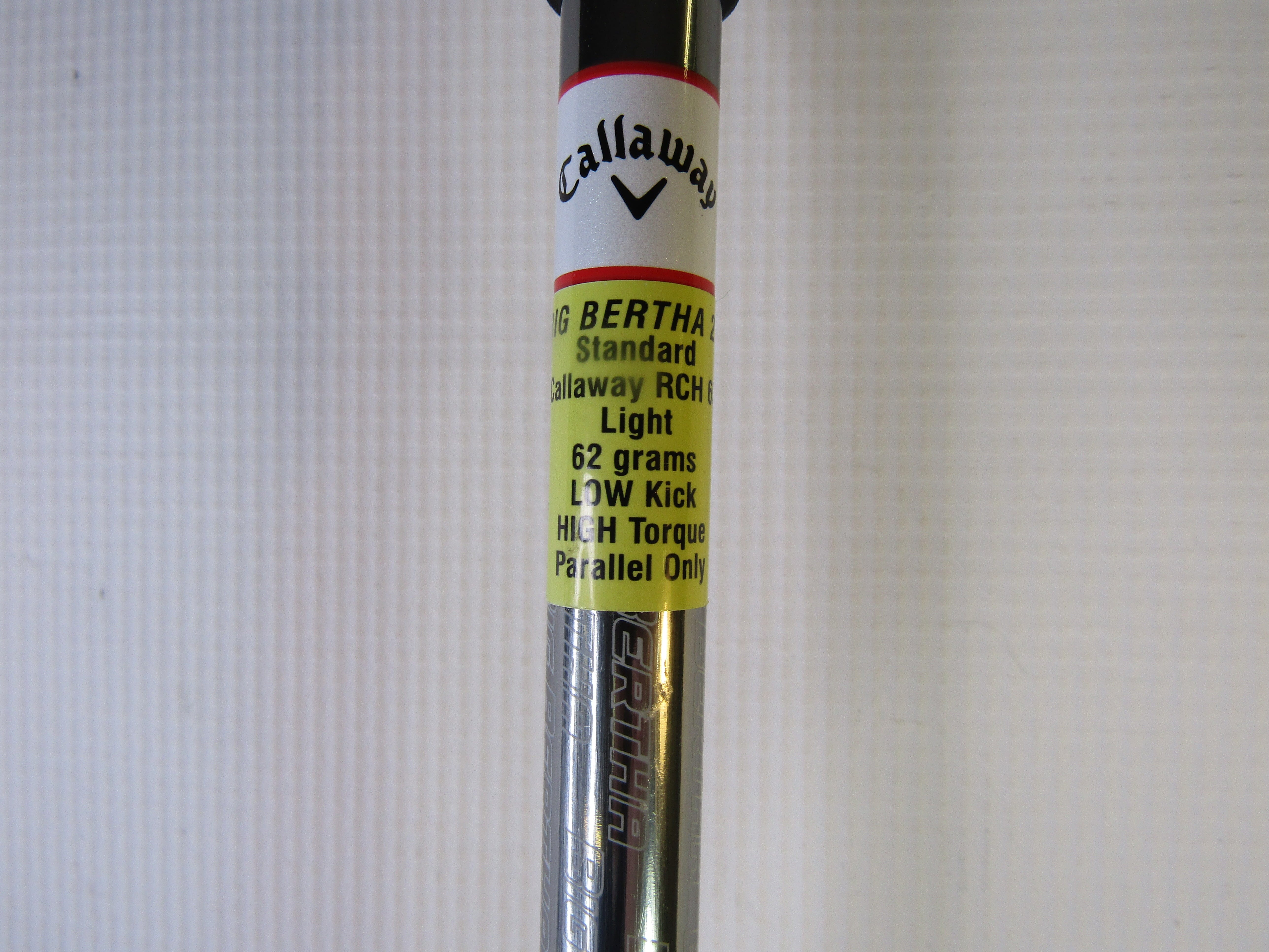 DEMO Callaway Big Bertha 21 #7 Iron Senior Flex Graphite Men's Right Pre-Owned Irons Callaway