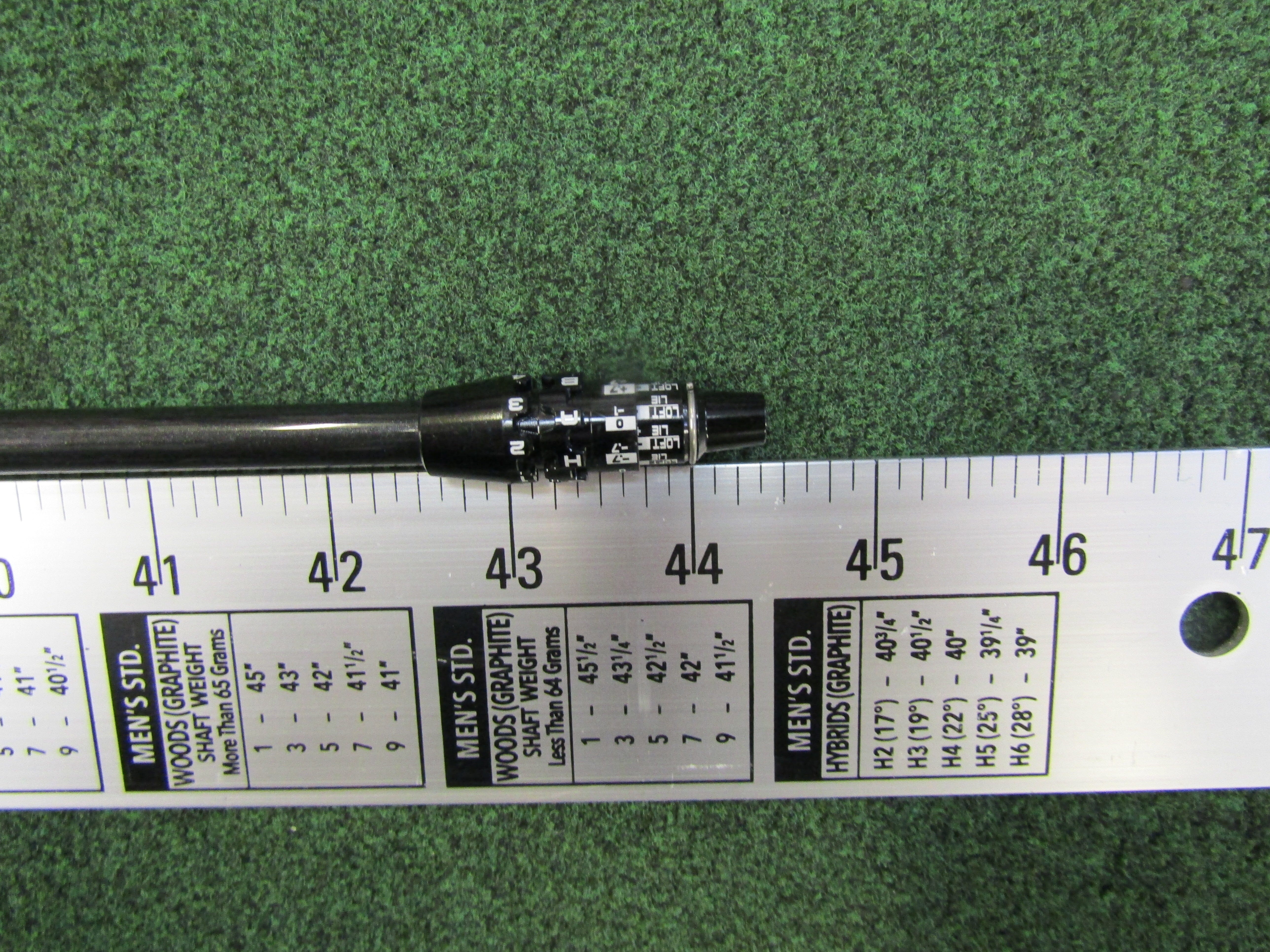 *DEMO* True Temper Denali Blk 60g X-Stiff Graph. Dr. Shaft w/RH DS-ADAPT Adapter Demo Shaft True Temper