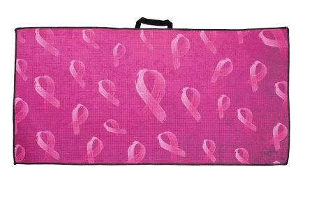 Devant Microfiber Sport Towel 16"x32" Pink Ribbon Golf Stuff - Save on New and Pre-Owned Golf Equipment