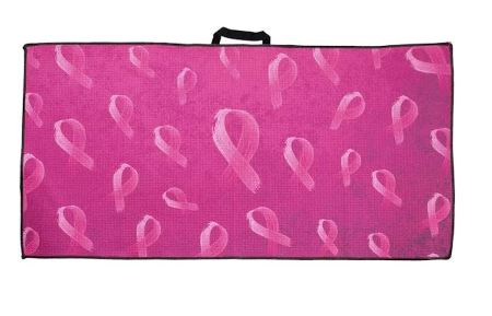 Devant Microfiber Sport Towel 16"x32" Pink Ribbon Golf Stuff - Save on New and Pre-Owned Golf Equipment 