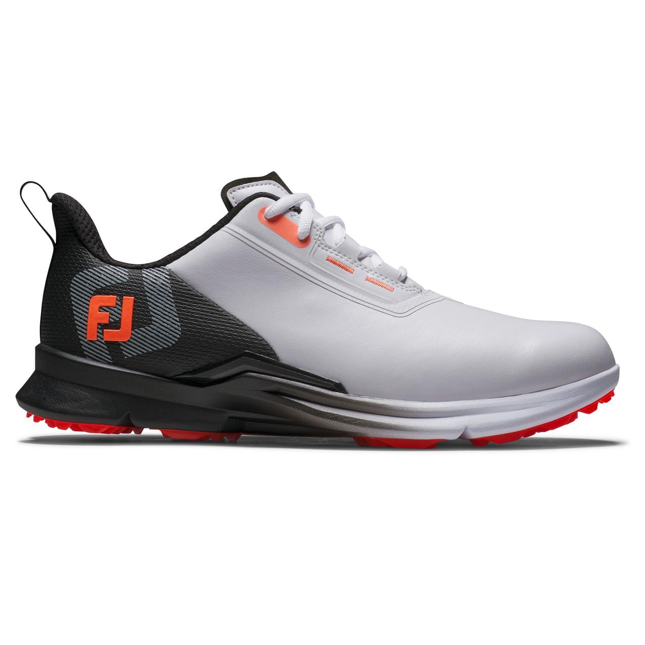 Footjoy Fuel Men's Spikeless Golf Shoe White/Blk/Org 55420 Golf Stuff - Save on New and Pre-Owned Golf Equipment 9M