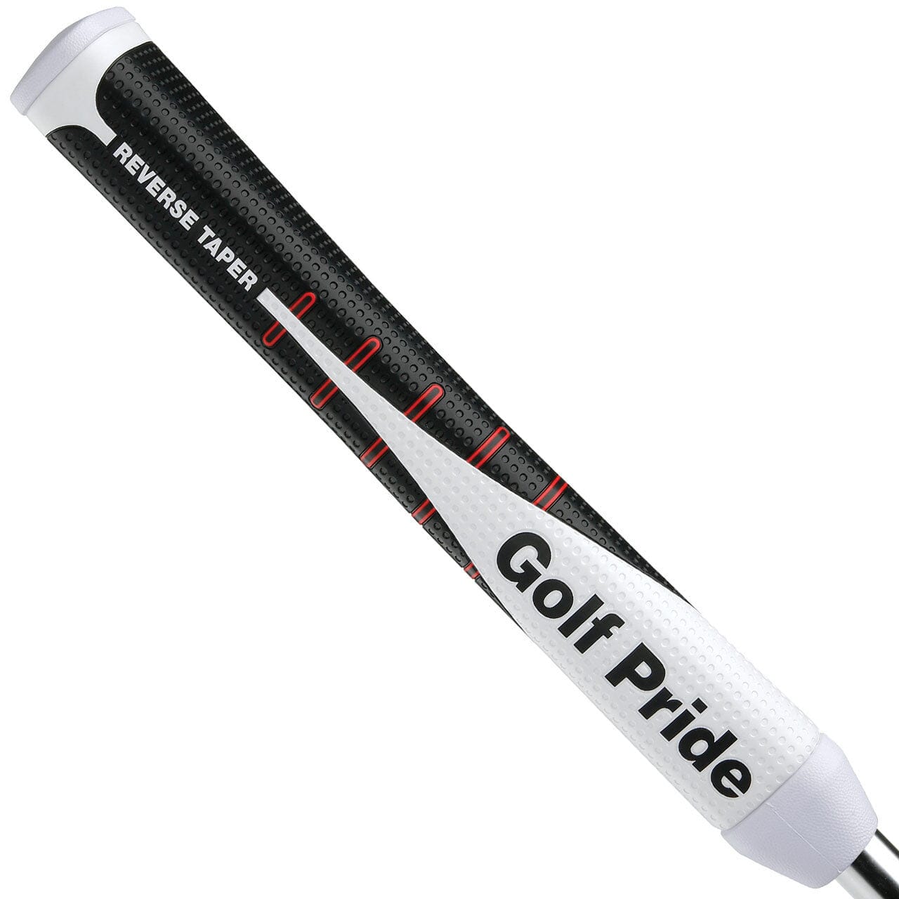 Golf Pride Reverse Taper Putter Grip Putter Grips Winn Medium Round White/Black/Red