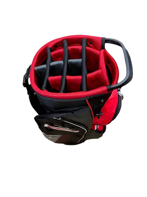 Golf Trends Fairway 14.0 Series Cart Bag 2.0 Blk/Grey/Red Cart Bag Golf Trends