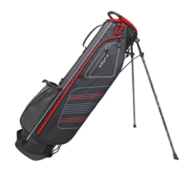 Golf Trends Players 6.5 LITE Carry Bag Black/Grey/Red Stand Bag Golf Trends Grey/Red Stand Bag