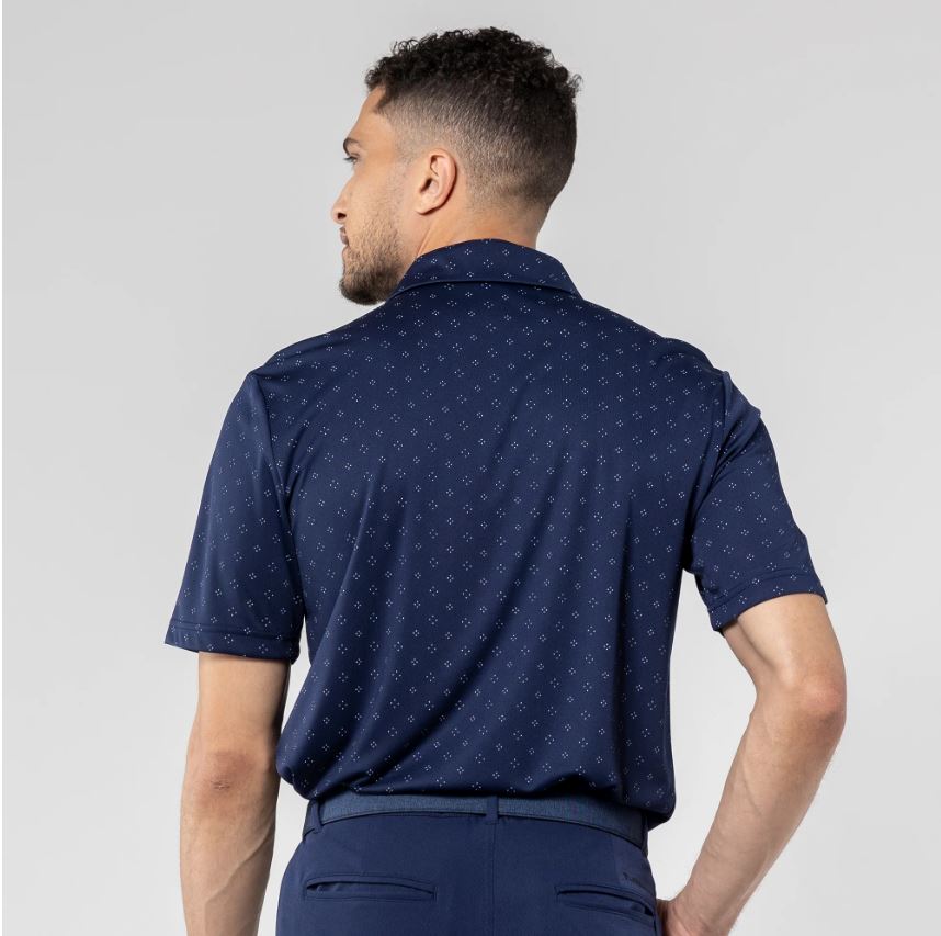 LevelWear Detect Golf Shirt PM5AL Navy/White 090 Men's Polos LevelWear