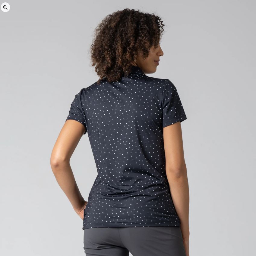 LevelWear Promise Golf Shirt BL25L Purple Black/White 083 Women's Polos LevelWear