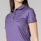 LevelWear Promise Golf Shirt BL25L Purple Reign/White Women's Polos LevelWear