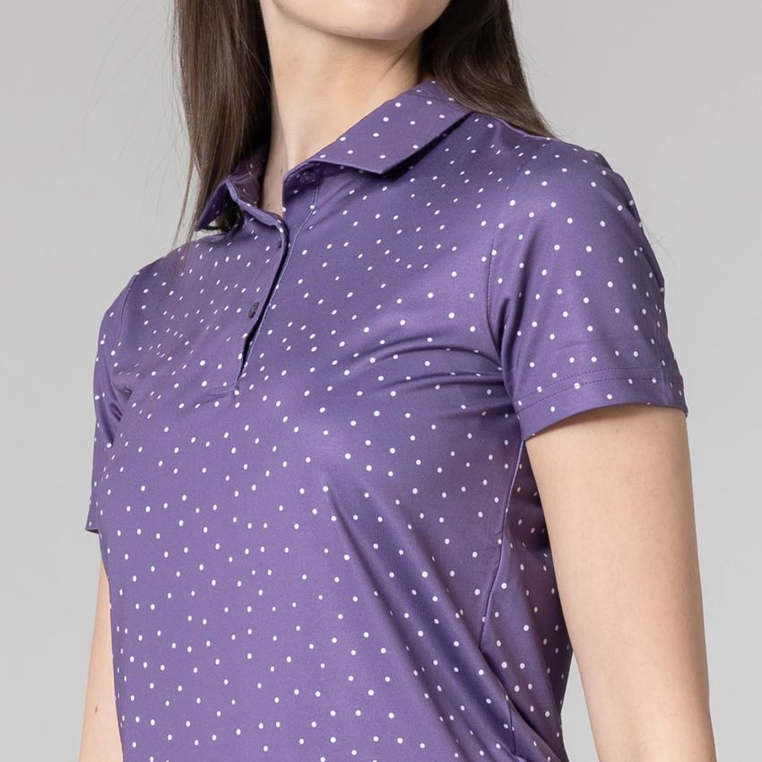 LevelWear Promise Golf Shirt BL25L Purple Reign/White Women's Polos LevelWear
