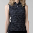 LevelWear Shore Sleeveless Golf Shirt BL21L Black Women's Sleeveless Polos LevelWear