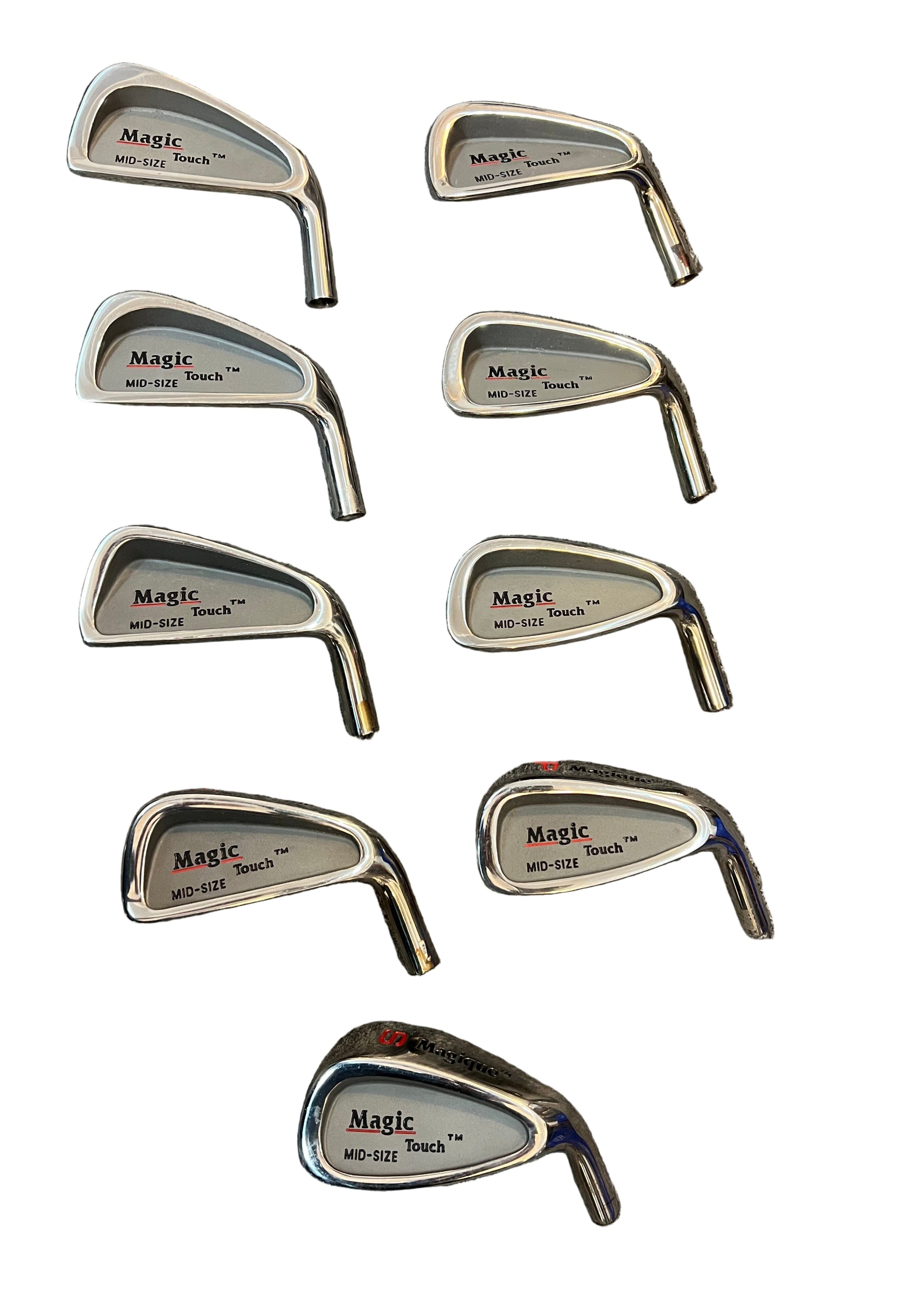 Magique Magic Touch Mid Size 9pc Iron HEAD ONLY Right Hand 3-PW SW Golf Club Tools & Parts Magique