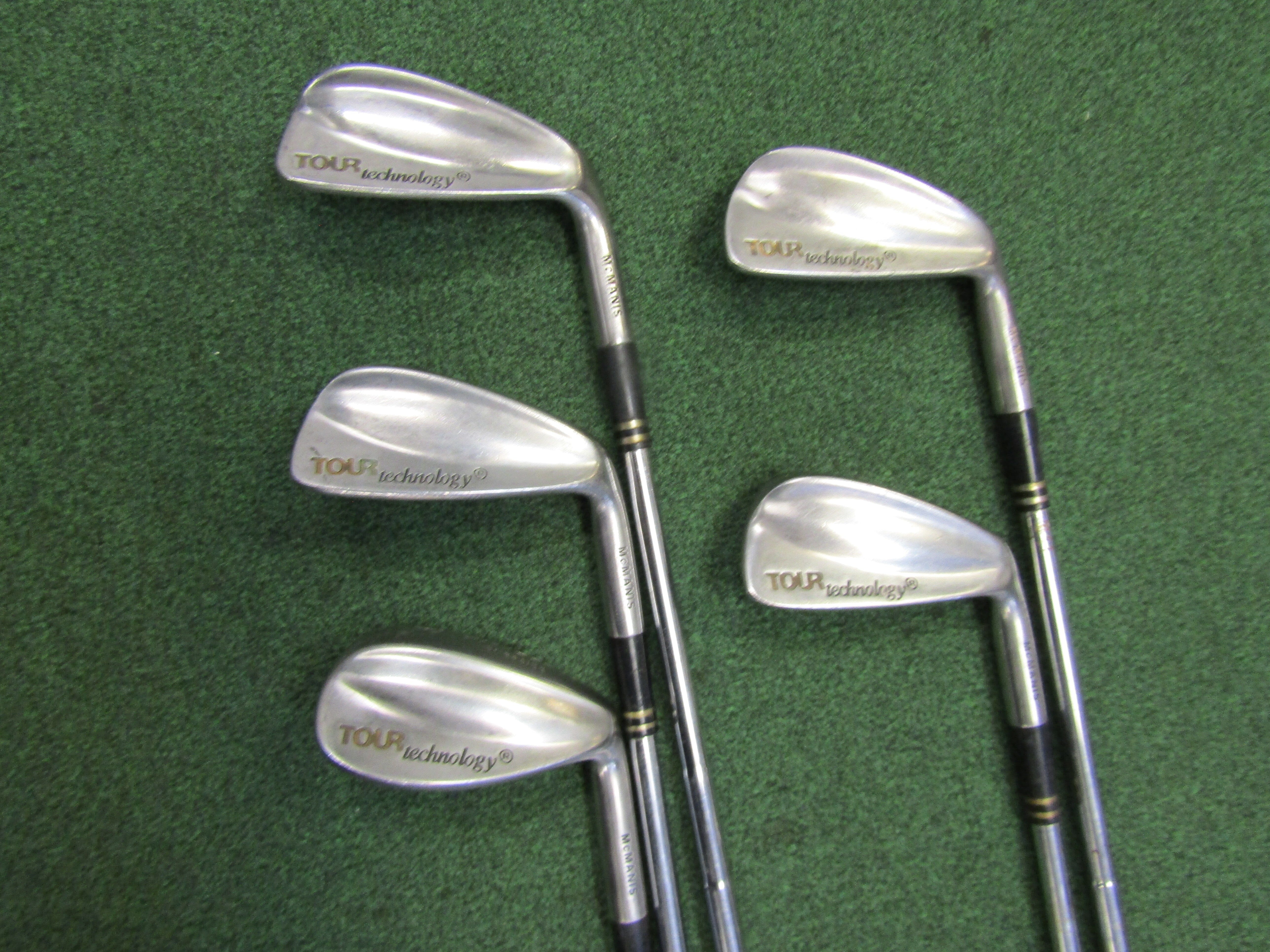 McMANIS Quad Force Oversize #6-PW 5pc. Iron Set Stiff Steel Men's Right Pre-Owned Iron Sets McMANIS