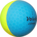New Volvik Vivid Combi Golf Stuff Sleeve/3 Blue/Yellow 