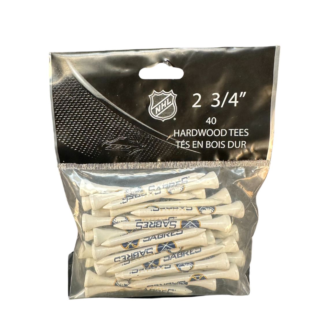NHL Tees White 2 3/4 Inch Pkg/40 pc Buffalo Sabres Golf Tees Golf Stuff Buffalo Sabres