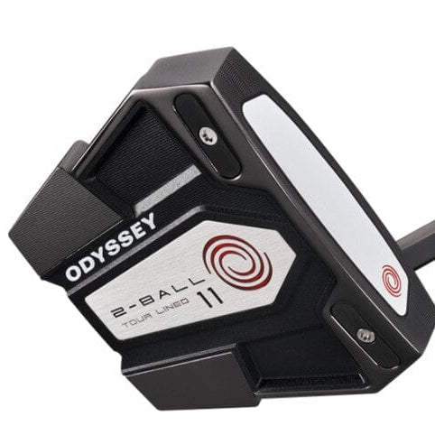 Odyssey Eleven Tour Lined 2 Ball Slant Putter Putters Odyssey Right 34" Odyssey Pistol 2022 (Silver/Black)