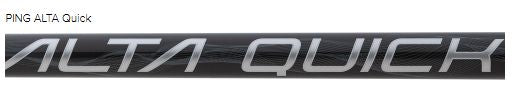 Ping Alta Quick Graphite Driver Shaft w G430/G425/G410/G440 adapter 360 Tour Velvet grip .335 Golf Stuff - Save on New and Pre-Owned Golf Equipment SR Soft Regular (senior) Right 35 Gram