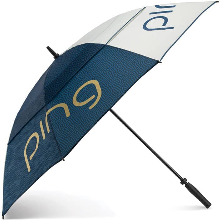 Ping G LE3 Double Canopy Umbrella Navy/Gold 37114-101 Umbrella Ping Navy/Gold