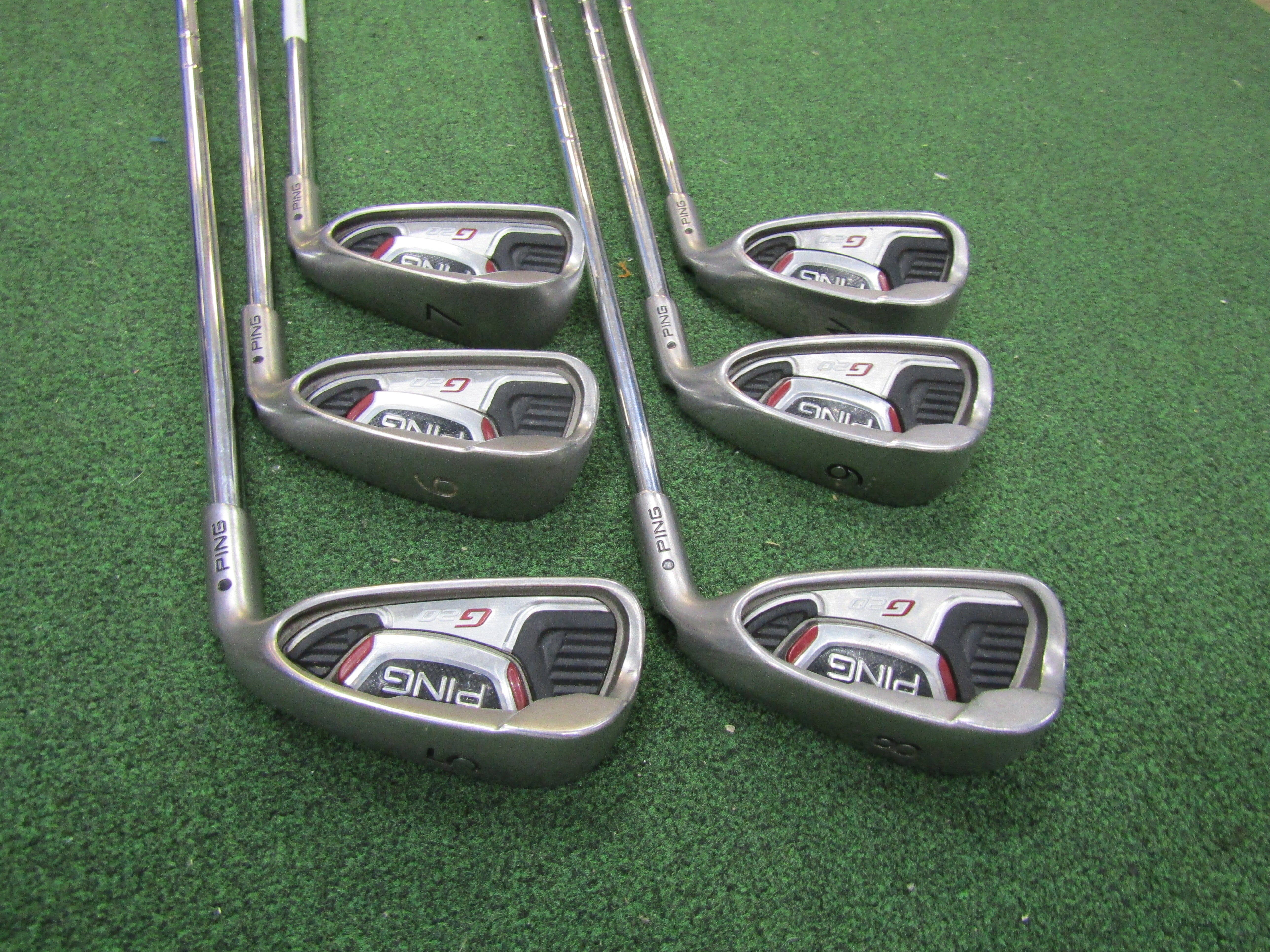 Ping G20 5-PW Iron Set Regular Flex Steel Men's Right Pre-Owned Golf Sets Ping